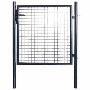 vidaXL havel&aring;ge i net galvaniseret st&aring;l 100x100 cm gr&aring;