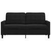 vidaXL 2-personers sofa 140 cm fl&oslash;jl sort
