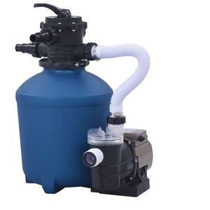vidaXL sandfilterpumpe med timer 530 W 10980 l/t.