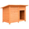 vidaXL hundebur 120x77x86 cm massivt fyrre- og grantr&aelig;