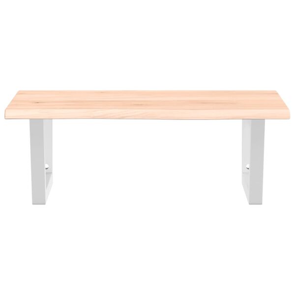 vidaXL badev&aelig;relseshylde st&aring;l og massivt egetr&aelig;