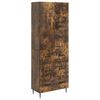 vidaXL Skab S&aelig;t 2 stk. 66 x 34,5 x 90 cm Konstrueret tr&aelig; R&oslash;get eg