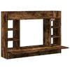 vidaXL væghængt skrivebord 105x48x75 cm konstrueret træ røget egetræ