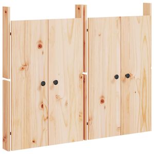 vidaXL l&aring;ge til udend&oslash;rs k&oslash;kkenskab MEPPEL 2 stk. 50x9x82 cm massivt fyrretr&aelig;