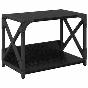 vidaXL Printerstand Sort eg 44 x 26 x 31.5 cm Konstrueret tr&aelig;