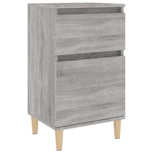 vidaXL sengebord 40x35x70 cm gr&aring; sonoma-eg