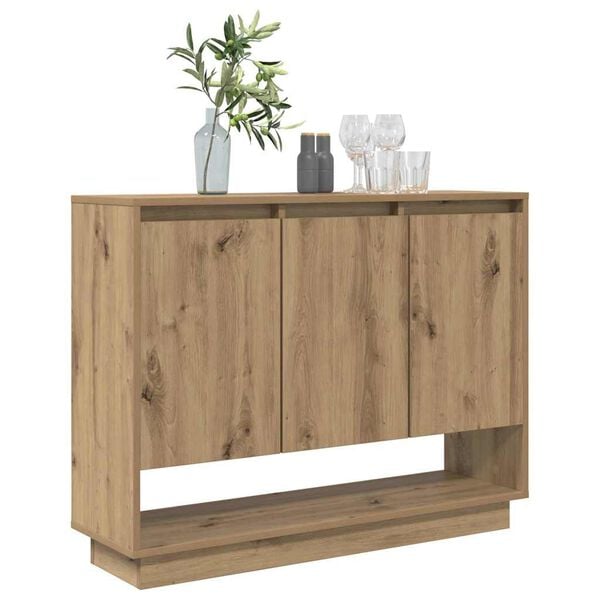 vidaXL Sideboard Artisan Egetr&aelig; 97 x 29 x 75 cm Konstrueret tr&aelig;
