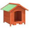 vidaXL hundehus 65x65x61,5 cm massivt fyrretr&aelig; brun