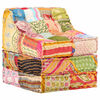 vidaXL modulpuf stof patchwork
