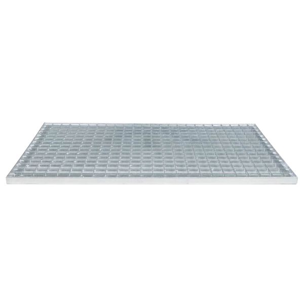 vidaXL Gitter S&oslash;lv 80 x 50 x 2 cm Hot-Dip Galvaniseret St&aring;l