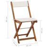 vidaXL foldbart bistrosæt 3 dele med hynder massivt akacietræ