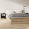 vidaXL sengeborde 2 stk. 40x35x50 cm sort