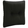 vidaXL Rygpude PUTTEN 100% polyester Sort 40 x 40 x 10 cm