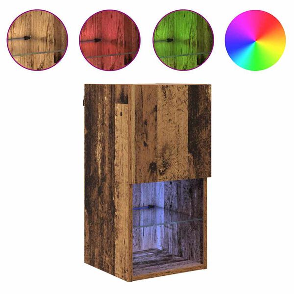 vidaXL V&aelig;gh&aelig;ngt TV Skab Gammelt tr&aelig; 30,5 x 30 x 60 cm Konstrueret tr&aelig;