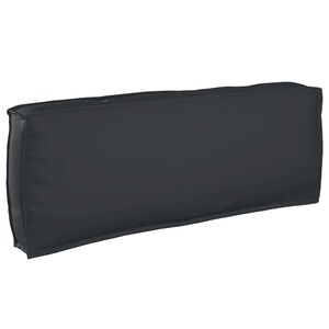vidaXL Pallehynde til ryglæn Sort 120 x 40 x 12 cm Oxford stof