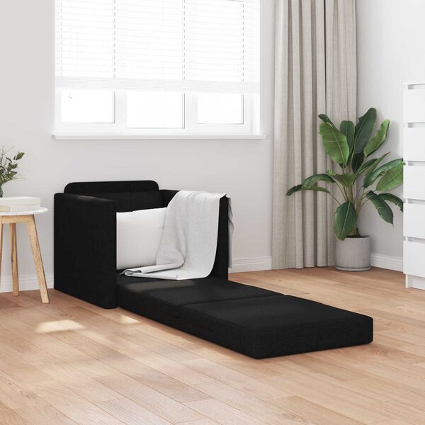 vidaXL Sovesofa 60cm Sort Stof