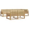 vidaXL Udend&oslash;rs sofagruppe 6 stk. Hvid og Beige Polyester