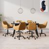 vidaXL drejelige spisebordsstole 6 stk. velour brun