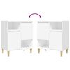 vidaXL skænke 2 stk. 60x35x70 cm konstrueret træ hvid