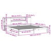 vidaXL seng med reol uden madras 180x200 cm massivt fyrretræ