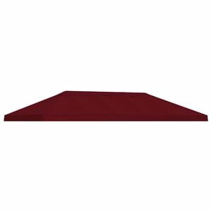 vidaXL Gazebo Klap Cover 6 x 3 m Bordeaux Polyester 190