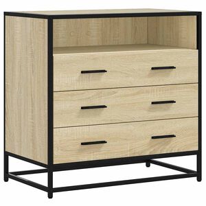 vidaXL skuffeskab 70x41x70 cm konstrueret tr&aelig; sonoma-egetr&aelig;sfarvet