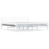 vidaXL sengestel 200 x 200 cm metal hvid