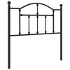 vidaXL udskiftningsgavl 90 cm metal sort