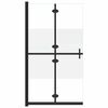 vidaXL foldbar brusev&aelig;g 100x190 cm halvt matteret sikkerhedsglas