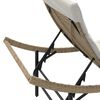 vidaXL liggestol med hynde 55x199x50 cm polyrattan beige