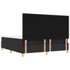vidaXL Box spring seng med madras Sort 180 x 200 cm Stof