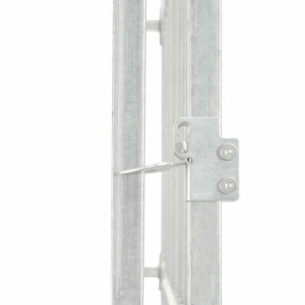 vidaXL udendørs hundeløbegård med tag 382x192x225 cm