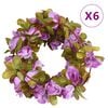 vidaXL blomsterguirlander 6 stk. 250 cm lyslilla