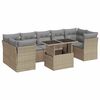 vidaXL sofas&aelig;t til haven 8 dele med hynder polyrattan beige
