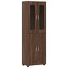 vidaXL Highboard FLORIN 60 x 35 x 182 cm Brun eg Konstrueret tr&aelig;
