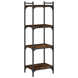 vidaXL bogreol 4 hylder 40x30x120 cm konstrueret tr&aelig; r&oslash;get eg