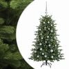 vidaXL Kunstigt juletr&aelig; med julekugle 120 cm 150 LED'er Varm hvid