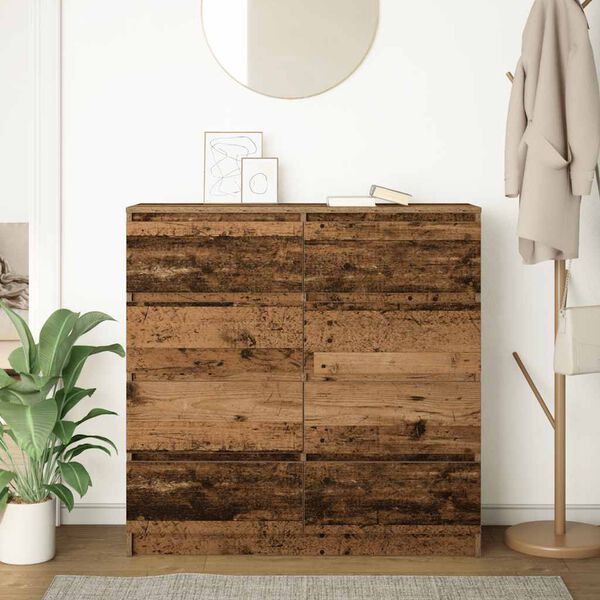 vidaXL sk&aelig;nk 100x35x99 cm konstrueret tr&aelig; antikt tr&aelig;