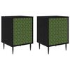 vidaXL Natskab GELEEN 2 stk. Sort eg 36 x 33 x 51 cm Konstrueret tr&aelig;