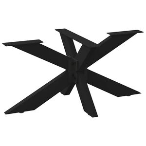 vidaXL sofabordben edderkopformet sort 98x58x(42-43) cm st&aring;l