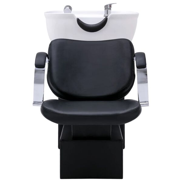 vidaXL fris&oslash;rstol med vask og salonstol kunstl&aelig;der