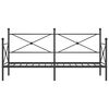 vidaXL daybed uden madras 90x200 cm st&aring;l sort