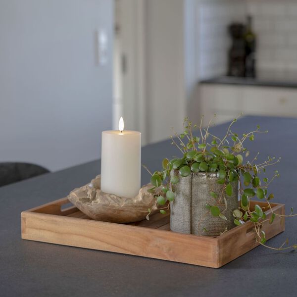 House Nordic bakker 3 dele Christina med h&aring;ndtag teak naturfarvet