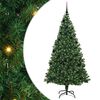 vidaXL Kunstigt juletr&aelig; med stativ Gr&oslash;n 210 cm PVC og St&aring;l og Plastik