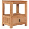 vidaXL sengebord 40x30x50 cm massivt teaktr&aelig;