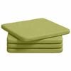 vidaXL S&aelig;depuder 4 pcs Lys gr&oslash;n 40 x 40 x 3 cm Stof