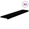 vidaXL trappem&aring;tter 4 stk. brunsort 120x30x2 cm massivt egetr&aelig;