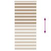 vidaXL zebragardin sandbrun 95x230 cm stofbredde 90,9 cm polyester