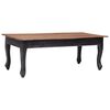 vidaXL sofabord 120 x 60 x 45 cm massivt mahognitr&aelig; sort