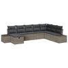 vidaXL Havesofa S&aelig;t 8 stk. Gr&aring; polyrattan